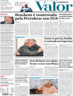 Capa do jornal Valor Econômico 03/02/2017