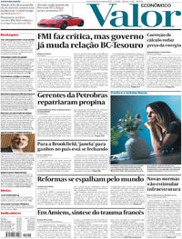 Capa do jornal Valor Econômico 05/05/2017