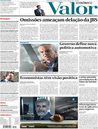 Capa do jornal Valor Econômico 05/09/2017