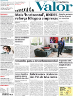 Capa do jornal Valor Econômico 06/01/2017