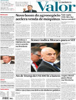 Capa do jornal Valor Econômico 07/02/2017