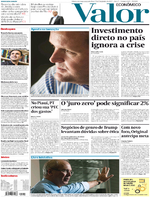 Capa do jornal Valor Econômico 09/01/2017