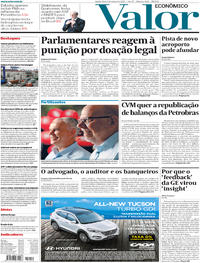 Capa do jornal Valor Econômico 09/03/2017