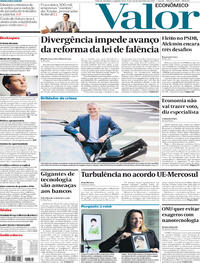 Capa do jornal Valor Econômico 11/12/2017