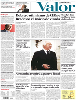 Capa do jornal Valor Econômico 17/01/2017