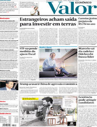 Capa do jornal Valor Econômico 19/12/2017