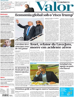 Capa do jornal Valor Econômico 20/01/2017