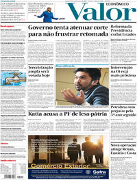 Capa do jornal Valor Econômico 22/03/2017