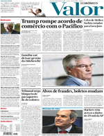 Capa do jornal Valor Econômico 24/01/2017