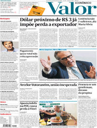 Capa do jornal Valor Econômico 24/02/2017