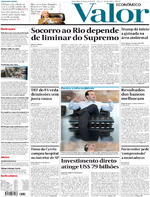 Capa do jornal Valor Econômico 25/01/2017