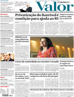 Capa do jornal Valor Econômico 26/01/2017