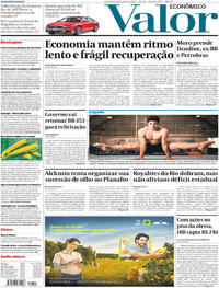 Capa do jornal Valor Econômico 28/07/2017