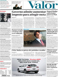 Capa do jornal Valor Econômico 29/06/2017