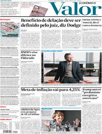 Capa do jornal Valor Econômico 30/06/2017