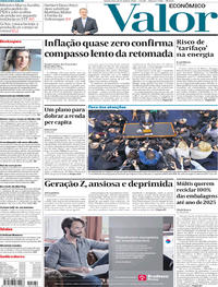 Capa do jornal Valor Econômico 11/04/2018