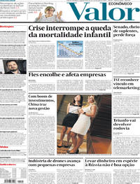 Capa do jornal Valor Econômico 14/05/2018