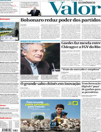 Capa do jornal Valor Econômico 23/11/2018