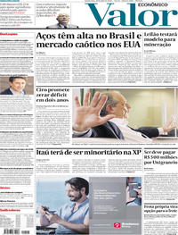 Capa do jornal Valor Econômico 25/07/2018