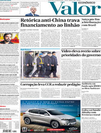Capa do jornal Valor Econômico 07/03/2019