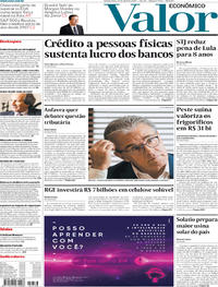 Capa do jornal Valor Econômico 24/04/2019