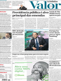 Capa do jornal Valor Econômico 03/06/2019