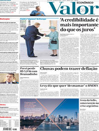 Capa do jornal Valor Econômico 04/06/2019