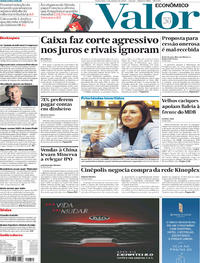 Capa do jornal Valor Econômico 04/10/2019