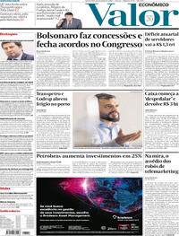 Capa do jornal Valor Econômico 12/06/2019