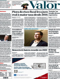 Capa do jornal Valor Econômico 01/02/2023