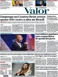 Capa do jornal Valor Econômico 01/08/2023
