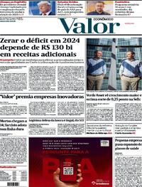 Capa do jornal Valor Econômico 02/08/2023