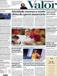 Capa do jornal Valor Econômico 03/02/2023
