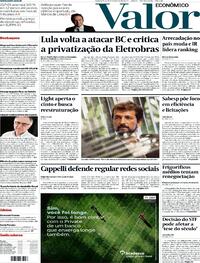 Capa do jornal Valor Econômico 08/02/2023