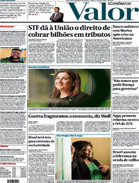 Capa do jornal Valor Econômico 09/02/2023