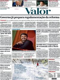 Capa do jornal Valor Econômico 19/07/2023