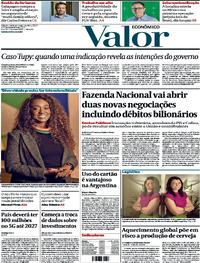 Capa do jornal Valor Econômico 25/09/2023