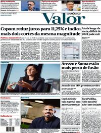 Capa do jornal Valor Econômico 01/02/2024