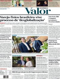 Capa do jornal Valor Econômico 01/03/2024