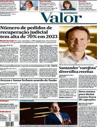 Capa do jornal Valor Econômico 05/02/2024