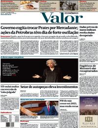 Capa do jornal Valor Econômico 05/04/2024