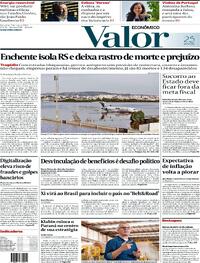 Capa do jornal Valor Econômico 07/05/2024