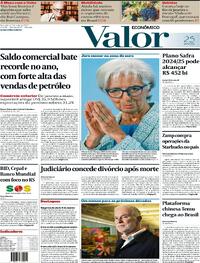 Capa do jornal Valor Econômico 07/06/2024