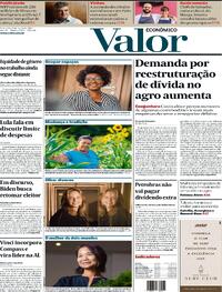 Capa do jornal Valor Econômico 08/03/2024