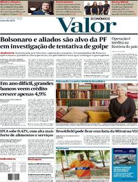 Capa do jornal Valor Econômico 09/02/2024