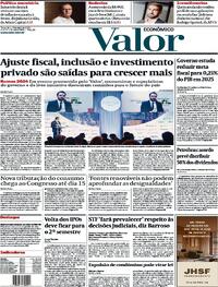 Capa do jornal Valor Econômico 09/04/2024