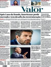 Capa do jornal Valor Econômico 11/01/2024