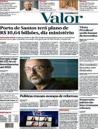 Capa do jornal Valor Econômico 11/03/2024