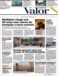 Capa do jornal Valor Econômico 11/04/2024