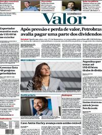 Capa do jornal Valor Econômico 12/03/2024